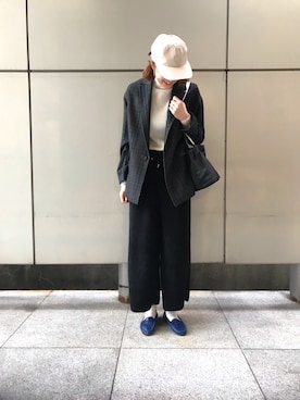 「ジョンブル　プライベート　ラボ(Johnbull Private labo)」｜「アイテム（キャップ）」を使った、nanakoさん（レディース・170cm）の秋コーディネート