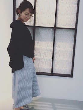 「スカーチョ」｜「アイテム（ワンピース/ドレス）」を使った、Yukoさん（レディース・154cm）の春コーディネート