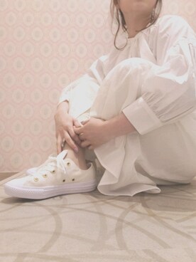 Yukoさんの「【別注】CONVERSE×earth ALLSTARLightOX 〇＊」を使ったコーディネート