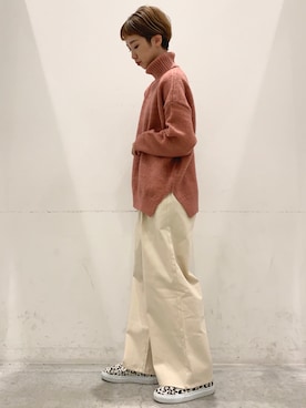 「Amb（エーエムビー）のアイテム」を使った、kayaさん（レディース・160cm）の秋コーディネート