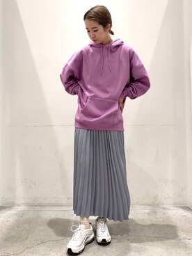 「koe（コエ）のアイテム（パーカー）」を使った、kayaさん（レディース・160cm）の冬コーディネート