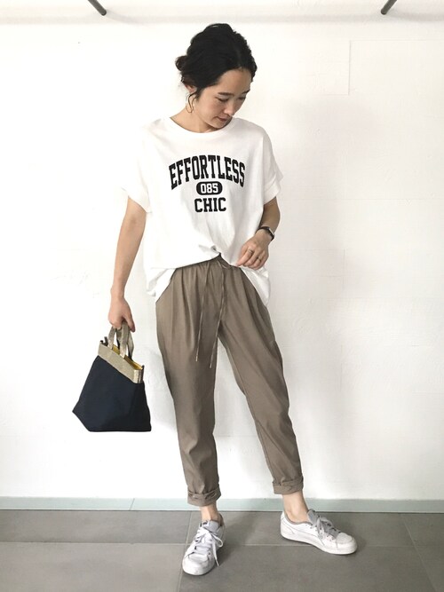 ヤコ Ouvrage Classe 中目黒店 Ouvrage Classeのtシャツ カットソーを使ったコーディネート Wear