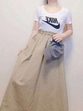 「nikeコーデ」｜ゆきな相互さん（レディース・153cm）の春コーディネート