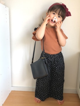 「OLD NAVY（オールドネイビー）のアイテム（バッグ）」を使った、★app@chi★さん（キッズ・90cm）の春コーディネート