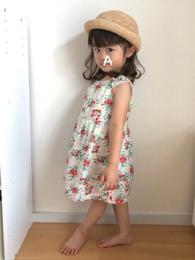 「アイテム（キャミソール）」を使った、★app@chi★さん（キッズ・90cm）の夏コーディネート