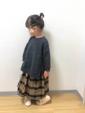「アイテム（スカート）」を使った、★app@chi★さん（キッズ・90cm）の冬コーディネート