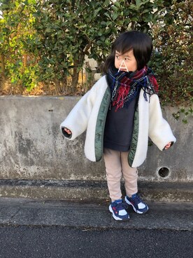 ★app@chi★さん（キッズ・100cm）の冬コーディネート