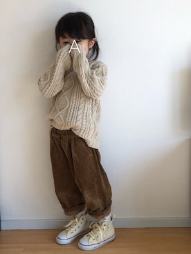 ★app@chi★さん（キッズ・100cm）の冬コーディネート
