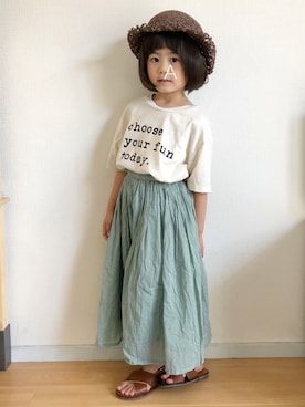 「handmade」｜「アイテム（サンダル）」を使った、★app@chi★さん（キッズ・100cm）の夏コーディネート