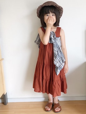 「handmade」｜「アイテム（サンダル）」を使った、★app@chi★さん（キッズ・100cm）の夏コーディネート