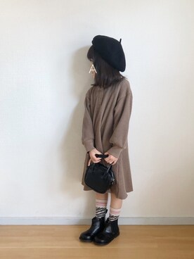 「5歳」｜「アイテム（ハンドバッグ）」を使った、★app@chi★さん（キッズ・100cm）の秋コーディネート