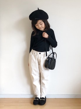 「5歳」｜「アイテム（ハンドバッグ）」を使った、★app@chi★さん（キッズ・100cm）の秋コーディネート
