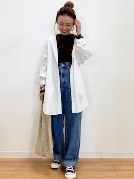 「LEVI’S」｜matsunaga tomoeさん（レディース・157cm）の春コーディネート