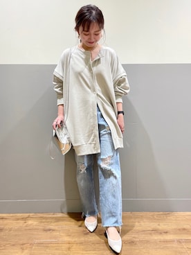 「メッシュパンプス」｜matsunaga tomoeさん（レディース・157cm）の春コーディネート