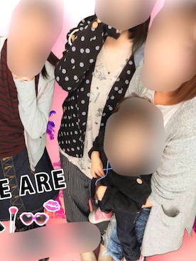 「しまむら（シマムラ）のアイテム（ジャケット/アウター、ブルー系）」を使った、世杜(せと)さん（レディース・155cm）の冬コーディネート