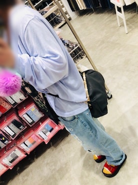 「Avail（アベイル）のアイテム（カーディガン/ボレロ、パープル系）」を使った、世杜(せと)さん（レディース・155cm）の春コーディネート