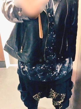 「Avail（アベイル）のアイテム（その他パンツ、ブラック系）」を使った、世杜(せと)さん（レディース・155cm）の冬コーディネート