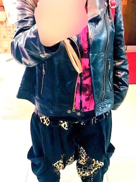 「Avail（アベイル）のアイテム（その他パンツ、ブラック系）」を使った、世杜(せと)さん（レディース・155cm）の冬コーディネート