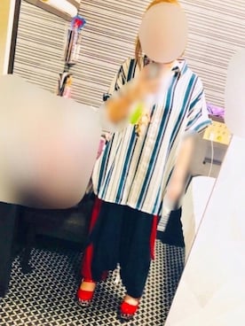 「だぼだぼ」｜「アイテム（アクセサリー）」を使った、世杜(せと)さん（レディース・155cm）の夏コーディネート
