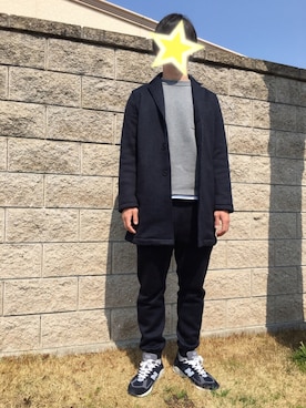 「ネイビーコーデ」｜「アイテム（その他アウター）」を使った、k.youthさん（メンズ・179cm）の春コーディネート