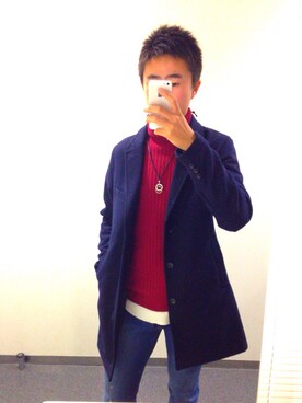 くまくまさん（メンズ・178cm）の冬コーディネート