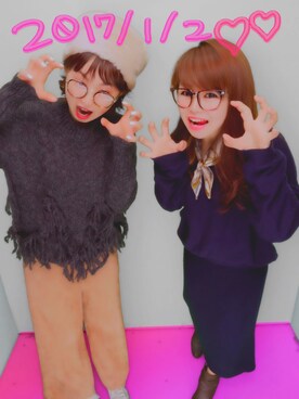  😳 有万さん（レディース・162cm）の冬コーディネート