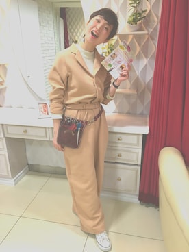  😳 有万さん（レディース・162cm）の冬コーディネート