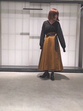 UNITED TOKYO リバーシブルフレアスカート