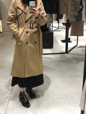 「アイテム（トレンチコート）」を使った、MINAMIさん（レディース・151cm・20代）の春コーディネート