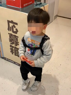 「アイテム（スウェット）」を使った、ぱあさん（キッズ・100cm）の春コーディネート