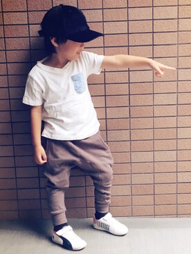 「フラペチーノ」｜Saku＊Sakoさん（キッズ・90cm）の秋コーディネート