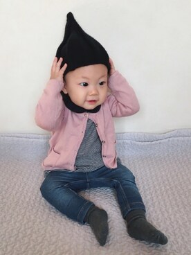 「もうすぐ1歳」｜Saku＊Sakoさん（キッズ・70cm）の秋コーディネート