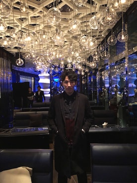 「Ann DEMEULEMEESTER（アンドゥムルメステール）のアイテム（ジャケット/アウター）」を使った、lunchさん（メンズ・178cm）の冬コーディネート