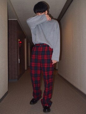 「タックイン」｜「アイテム（水着）」を使った、ｳｴｷさん（メンズ・173cm）の春コーディネート