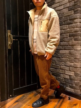 「UNION STATION（ユニオンステーション）のコーデュロイシェフパンツ（その他パンツ）」を使った、UTさん（メンズ・165cm）の秋コーディネート