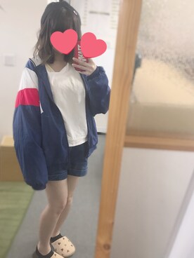 「one way（ワンウェイ）のアイテム（スウェット）」を使った、のむらさん（レディース・152cm）の春コーディネート