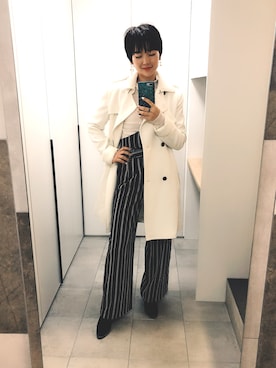 「MIXXO（ミッソ）のアイテム（トレンチコート）」を使った、Pisces_Lynneさん（レディース・161cm）の秋コーディネート