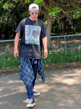 「チャックテイラー」｜「アイテム（アナログ腕時計）」を使った、jさん（メンズ・172cm）の春コーディネート