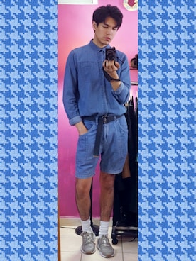 「PULL&BEAR（プルアンドベア）のアイテム（スニーカー）」を使った、Jyoujiさん（メンズ・180cm）の春コーディネート