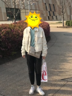 「adidas（アディダス）のアイテム（パーカー）」を使った、Miaさん（レディース・160cm）の冬コーディネート