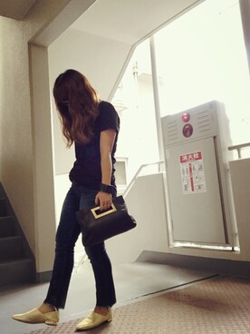 「elegance卑弥呼（エレガンスヒミコ）のアイテム」を使った、ゆかり🍎さん（レディース・152cm）の秋コーディネート