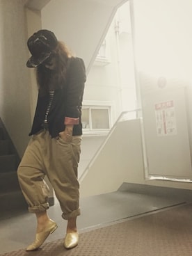 「elegance卑弥呼（エレガンスヒミコ）のアイテム」を使った、ゆかり🍎さん（レディース・152cm）の秋コーディネート