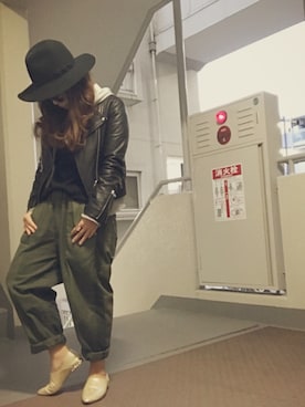 「elegance卑弥呼（エレガンスヒミコ）のアイテム」を使った、ゆかり🍎さん（レディース・152cm）の秋コーディネート