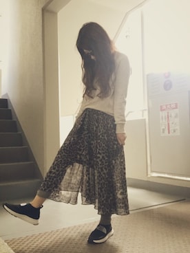 「Ungrid（アングリッド）のアイテム（レギンス/スパッツ）」を使った、ゆかり🍎さん（レディース・152cm）の春コーディネート