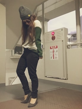 「アイテム（パンプス、グレー系）」を使った、ゆかり🍎さん（レディース・152cm）の冬コーディネート