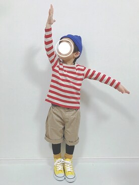 soo&aaaさん（キッズ・100cm）の冬コーディネート