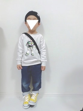 「バズライトイヤー」｜soo&aaaさん（キッズ・100cm）の冬コーディネート