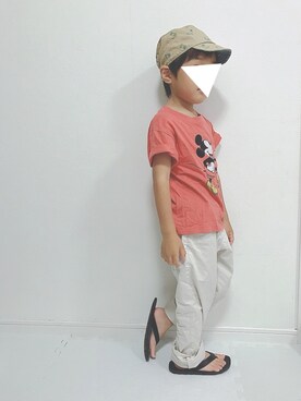 「CHOWDER by pony go round（チャウダーバイポニーゴーラウンド）のアイテム」を使った、soo&aaaさん（キッズ・100cm）の夏コーディネート