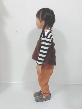 「オシャレパッソ」｜soo&aaaさん（キッズ・90cm）の秋コーディネート