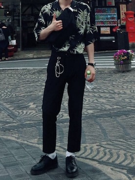 「草津温泉」｜てつさん（メンズ・173cm）の春コーディネート